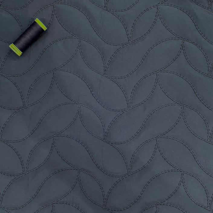 DOUBLE SIDED PRE QUILTED VELOUR FLEECE - DESIGNER DEADSTOCK