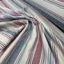 TRADITIONAL BLUE & RED TICKING STRIPE
COTTON TICKING 
EXTRA WIDE THE DRESSMAKER FABRICS 
CURTIAN FURNISHING FABRIC 
100% COTTON 
108" WIDE - 275cm Wide 