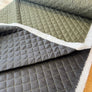 KHAKI DOUBLE SIDED PRE QUILTED FABRIC