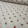LINEN BLEND VISCOSE LINEN 
EMBROIDERED LEMONS FRUIT 
DRAPEY FLOATY FABRIC 
NATURAL FIBRE 
FABRIC GODMOTHER 
THE DRESSMAKER FABRICS 
SEWING BEE 