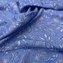 GRECIAN BLUES - OLIVE GROVE - 100% VISCOSE CHALLIS