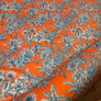 DIGITAL PRINT VELVET ORANGE PALM
100% POLY
THE DRESSMAKER FABRICS 
CURTAINS BLINDS 