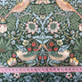 WILLIAM MORRIS STRAWBERRY THIEF DIGITAL PRINTED VELVET. FOREST GREEN. THE DRESSMAKER FABRICS. UPHOLSTRY CURTAINS FURNISHINGS 