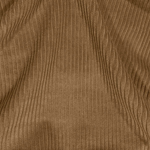 WASHED CORD 4.5 WHALE 
CAMEL BROWN CHESTNUT 
THE DRESSMAKER FABRICS 
100% COTTON 