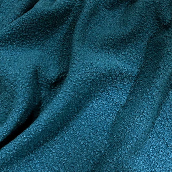 TEAL BOUCLE KNITTED  100% POLY  150cm WIDE 300 GSM