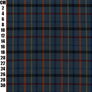 NAVY TARTAN CHECK - WOOL BLEND COATING