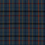 NAVY TARTAN CHECK - WOOL BLEND COATING