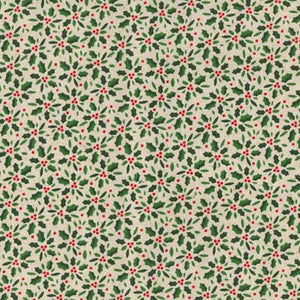 CHRISTMAS FABRIC
QUILTERS COTTON - CHRISTMAS 
JOHN LOUDEN FESTIVE HOLLY
SILHOUETTE GOLD 
THE DRESSMAKER FABRICS 