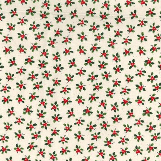 CHRISTMAS FABRIC
QUILTERS COTTON - CHRISTMAS 
JOHN LOUDEN FESTIVE HOLY 
THE DRESSMAKER FABRICS 