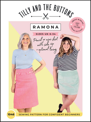 TILLY & THE BUTTONS RAMONA SKIRT 
THE DRESSMAKER FABRICS 
DRESSMAKING PATTERNS 
SKIRT PATTERN SIMPLE 