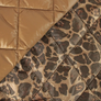 FABRIC GODMOTHER 
LEOPARD ANIMAL PRINT QUILTED PUFFER 
THE DRESSMAKER FABRICS 
COAT QUILTED JACKET  
DRESSMAKING 