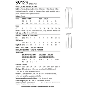 SIMPLICITY SEWING PATTERN S9129