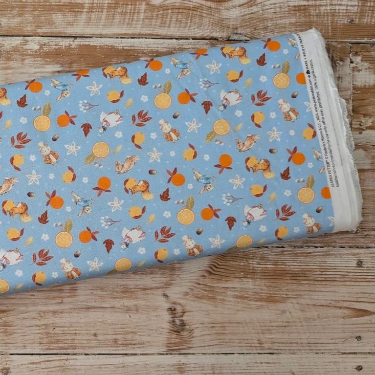 WINTER FRUITS - BEATRIX POTTER - PETER RABBIT FABRIC - ACORN ACRES ...