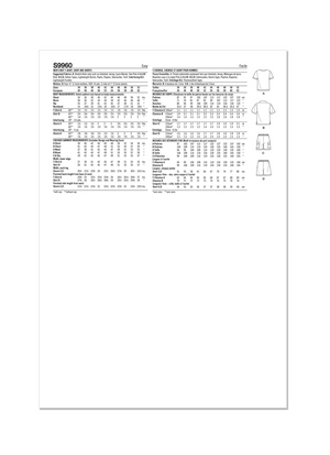 SIMPLICITY SEWING PATTERN S9960