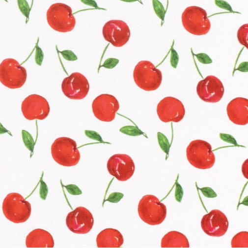 CHERRIES - SOFT COTTON CANVAS