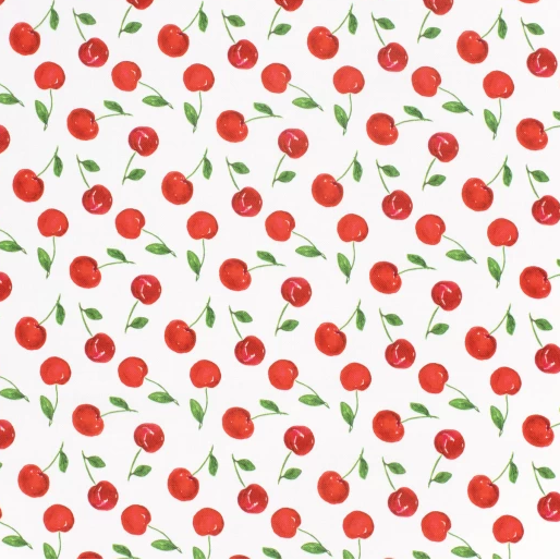 CHERRIES - SOFT COTTON CANVAS