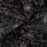 EMBROIDERED COTTON LAWN - BLACK & WHITE FLORAL
