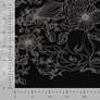 EMBROIDERED COTTON LAWN - BLACK & WHITE FLORAL