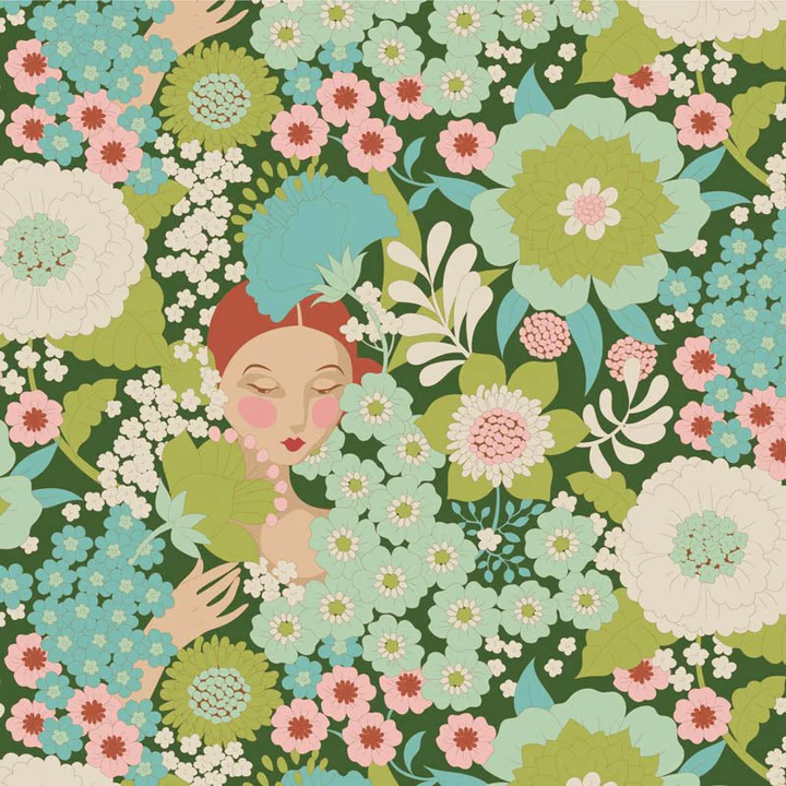 TILDA - WALLFLOWER COLLECTION - GREEN