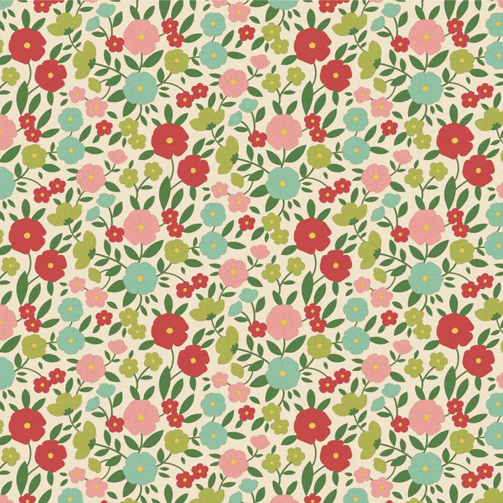 TILDA FABRIC 
WALLFLOWER COLLECTION 
100% PREMIUM COTTON 
LASENBY COTTON 
THE DRESSMAKER FABRICS 