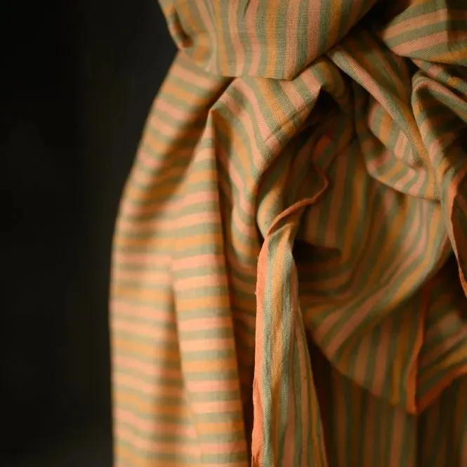 MERCHANT & MILLS
TUBA STRIPE HAND WOVEN COTTON 
INDIAN COTTON 
THE DRESSMAKER FABRICS 
ECO FABRIC 