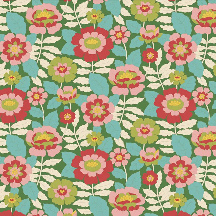 TILDA FABRIC 
WALLFLOWER COLLECTION 
100% PREMIUM COTTON 
LASENBY COTTON 
THE DRESSMAKER FABRICS 