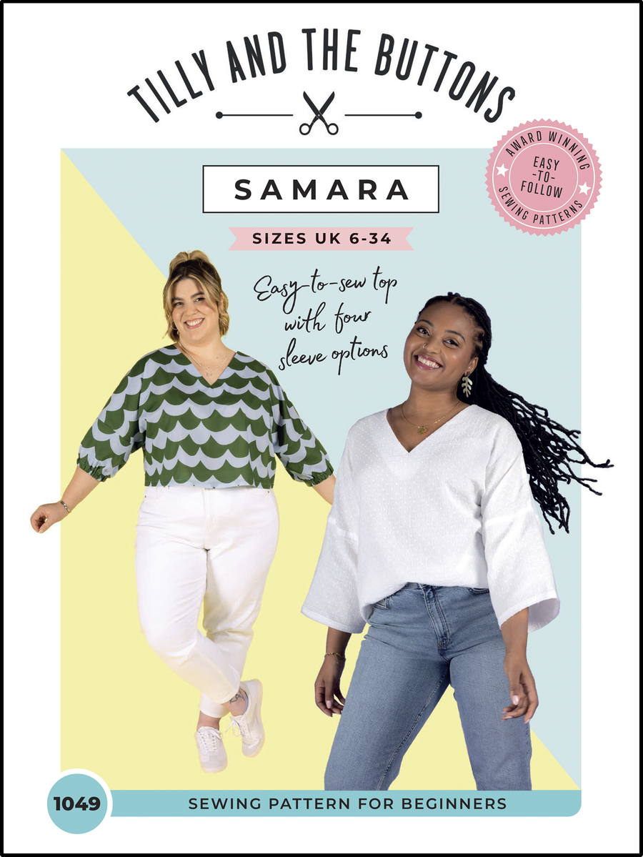 TILLY & THE BUTTON SAMARA TOP PATTERN 
THE DRESSMAKER FABRICS 
FABRIC GODMOTHER 
FABRIC BOUTIQUE 
DRESSMAKING PATTERN 