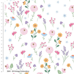 CRAFTY PIE BROGAN ALLARD
VISCOSE CHALLIS 
COTTON VISCOSE LINE FLOWER 
FLOWER CHILD PINK 
THE DRESSMAKER FABRICS 
SEWING BEE 