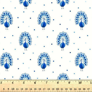 LIBERTY
PROUD PEACOCKS 
GARDEN PARTY 
100% PREMIUM COTTON 
LASENBY COTTON 
THE DRESSMAKER FABRICS 