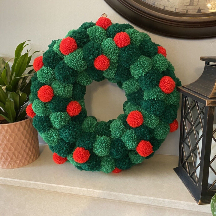 PARENT & CHILD FESTIVE POM POM WREATH WORKSHOP