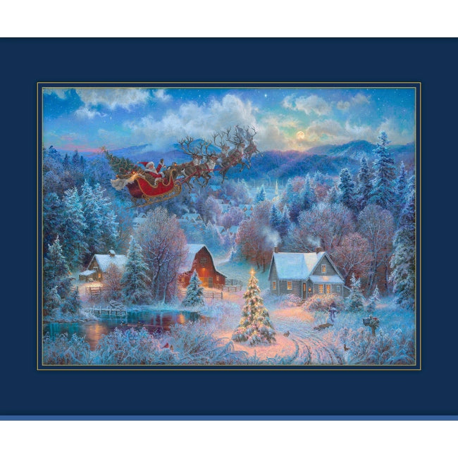 P&B TEXTILES 
THE NIGHT BEFORE CHRISTMAS FABRIC PANEL 
QUILTING QUILTERS COTTON 
FESTIVE XMAS 
THE DRESSMAKER FABRICS 