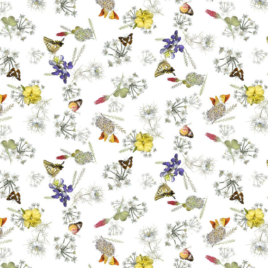 CLOTHWORKS - TINAS WILDFLOWERS BY TINA LETO - 100% QUILTERS COTTON