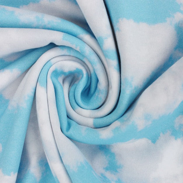CLOUDS COTTON JERSEY BY LITTLE JOHNNY