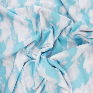 CLOUDS COTTON JERSEY BY LITTLE JOHNNY