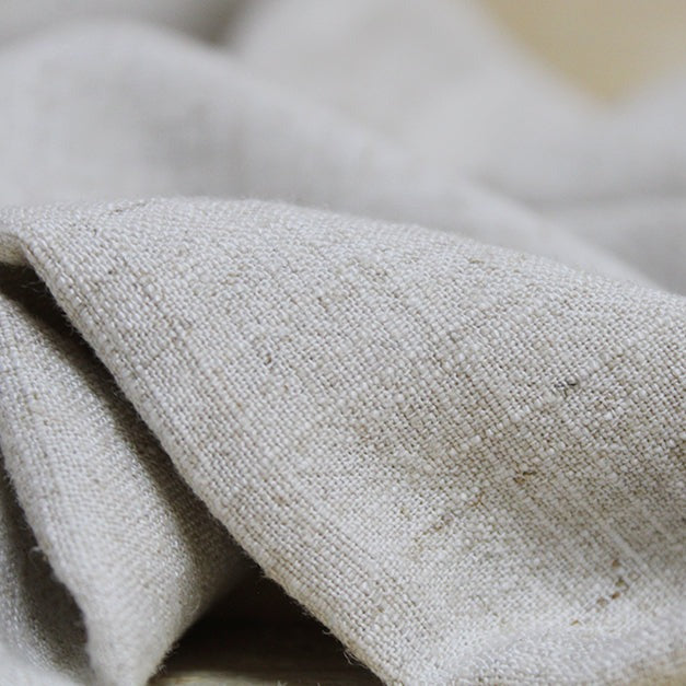 130x50cm thin solid color Sand washing treatment cotton linen cloth slub  soft fabric diy dress robes clothing handmade