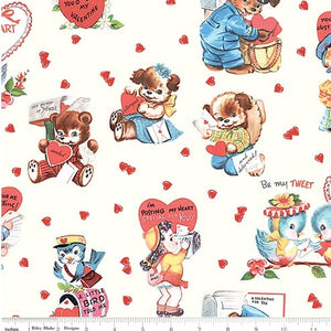 RILEY BLAKE LOVE LETTERS  100% QUILTING COTTON