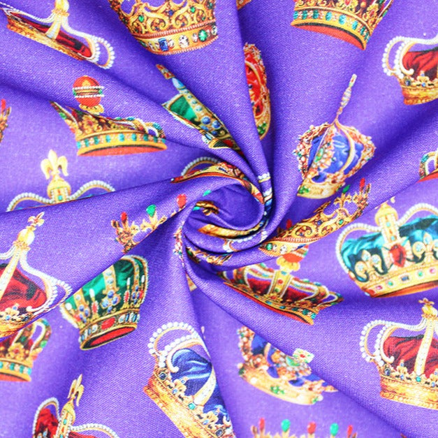 Cotton/Linen Blend - Purple · King Textiles