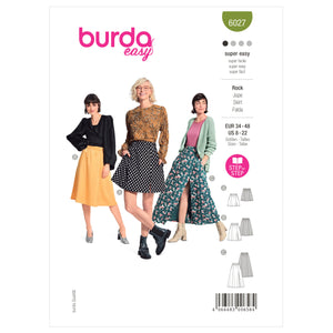 Burda Style Pattern 6027 Misses' Skirt