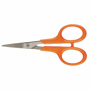 FISKARS  EMBROIDERY/NEEDLEWORK 10CM - 4 INCHES  F9807 ORANGE  Right and Left Handed scissors with fine-pointed tip for intricate and delicate cutting needs. Suitable for all sewing and embroidery tasks. 10cm/4in.