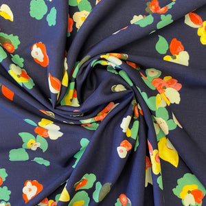 THE DRESSMAKER FABRICS  MIDNIGHT BLOOM  DRESSMAKING  SUMMER FABRIC