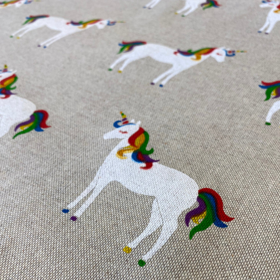 UNICORNS, LINEN LOOK