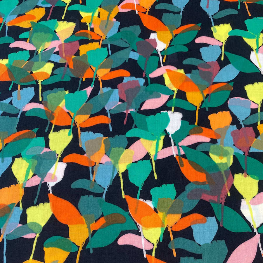 LEAVES - 100% COTTON - PIMA LAWN