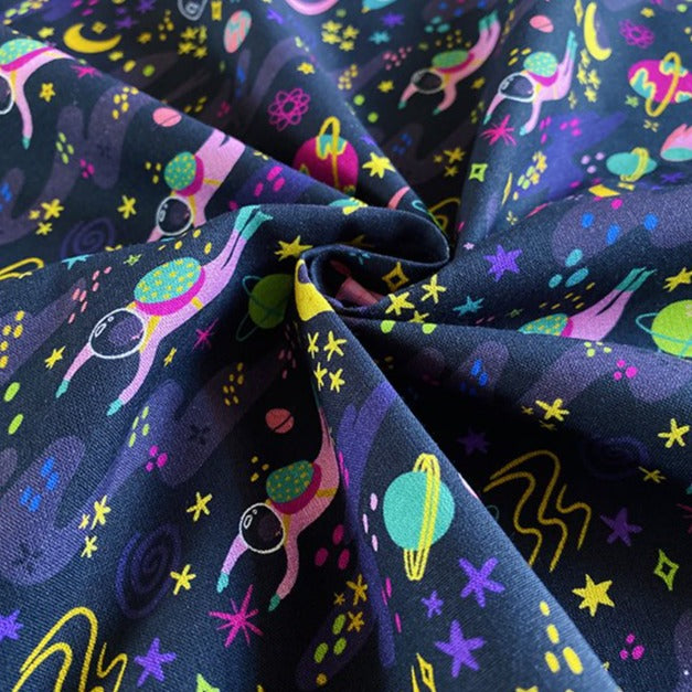 ROCKET SPACE DIGITAL PRINT  COTTON POPLIN  100% COTTON POPLIN  150cm WIDE