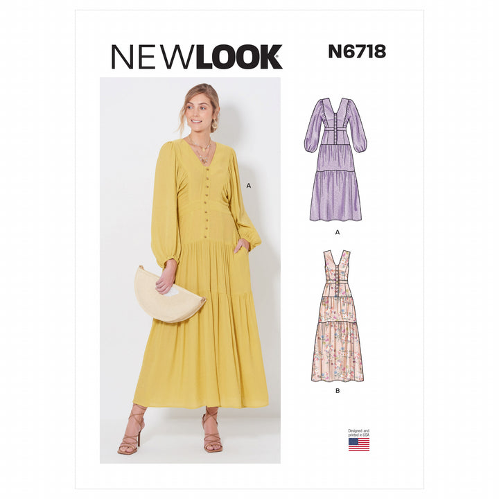 New Look Sewing Pattern N6718 Misses' Dress