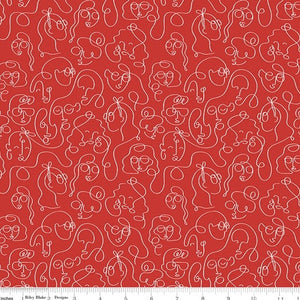 RILEY BLAKE RED HOT  100% QUILTERS COTTON