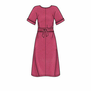 SIMPLICITY SEWING PATTERN S8981 - FRONT TIE DRESSES product example