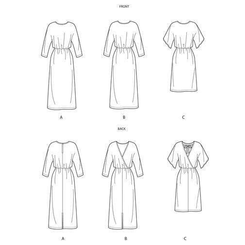 SIMPLICITY SEWING PATTERN S9010 guide sheet