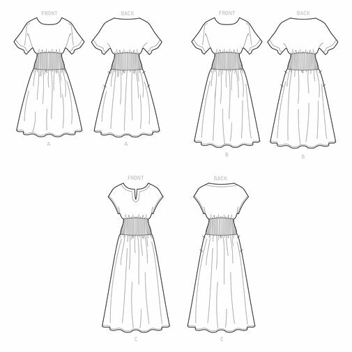 SIMPLICITY SEWING PATTERN S9135 guide sheet