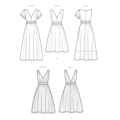 SIMPLICITY SEWING PATTERN S9475 guide sheet