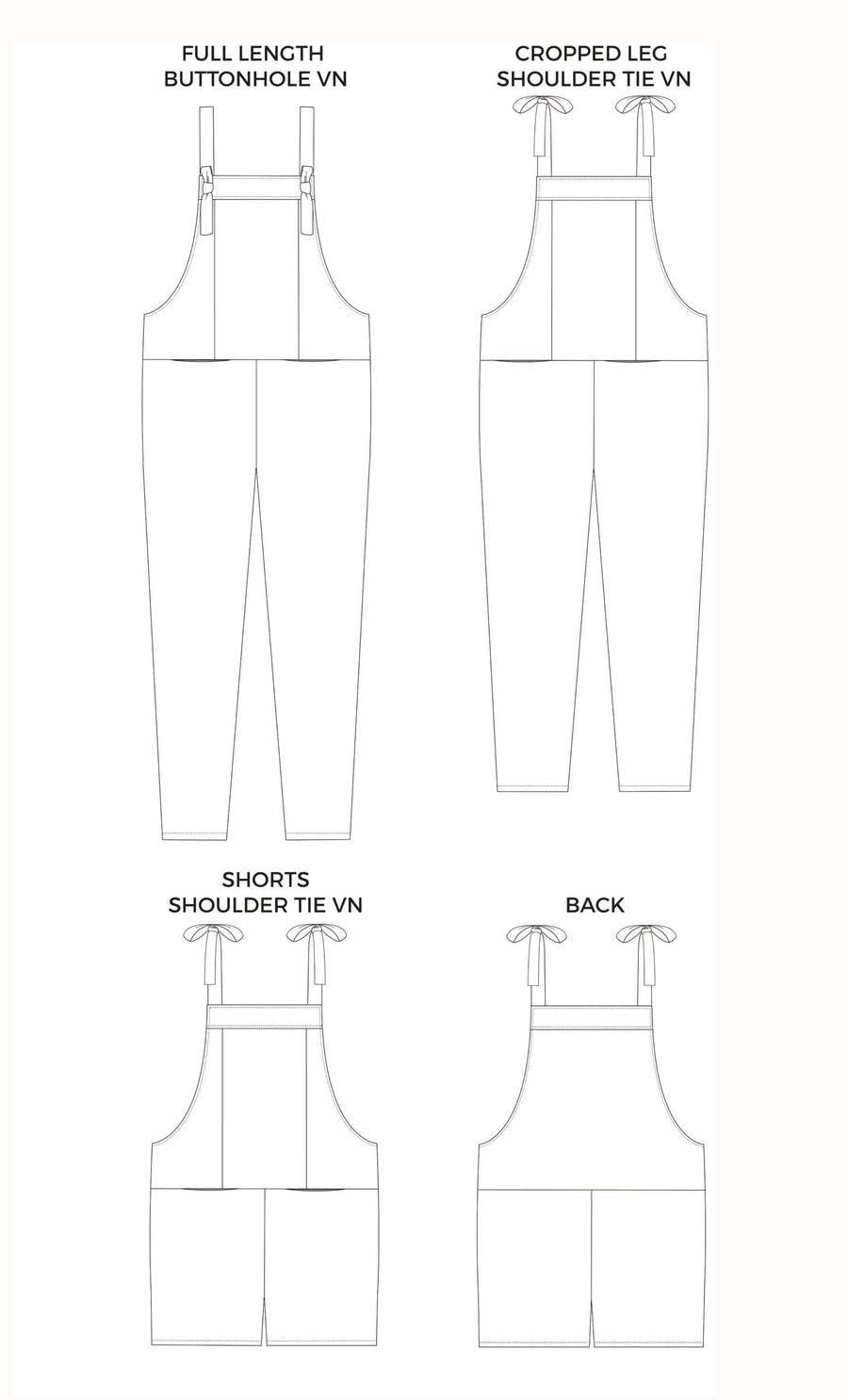 TILLY & THE BUTTONS | 1038 | ERIN DUNGAREES | SEWING PATTERN FOR CONFIDENT BEGINNERS | TEMPLATE